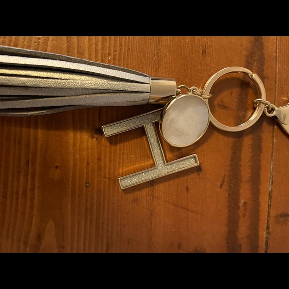 H. E. Y. Initials Keychains with leather tassels. - Picture 2 of 4